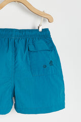 SHORT DE BAÑO BEACH AZUL LISO