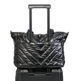 HYDROBAG PUFFER BLACK TOTE PAÑALERA