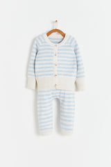 SET 2P TEJIDO CELESTE