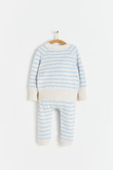 SET 2P TEJIDO CELESTE