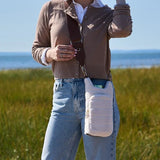 HYDROBAG Sherpa Ivoy Vegan leather strap bag