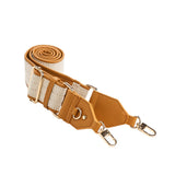 HYDROBAG Oatmeal Canvas Vegan leather strap bag