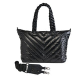 HYDROBAG PUFFER BLACK TOTE PAÑALERA