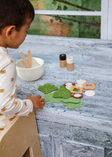 Wooden salad playset