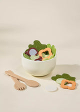 Wooden salad playset
