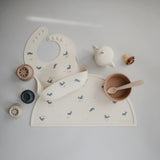 Mushie Bib Whales