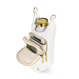 HYDROBAG Neoprene stripe white Red strap bottle bag