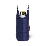 HYDROBAG Navy blue matte gold strap bottle bag