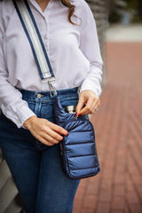 HYDROBAG Navy blue Shiny bottle bag