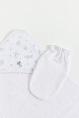 TOALLA CHICA LITTLE PANDA CELESTE