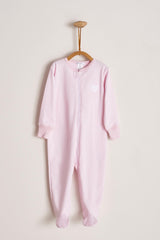 PIJAMA in the woods rayas rosada