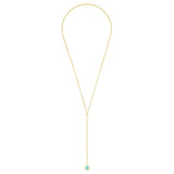 OCEAN TURQ CHIP LARIAT GOLD (Copy)