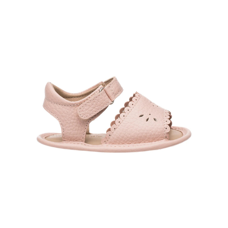 Sandal w/scallop rosa niña
