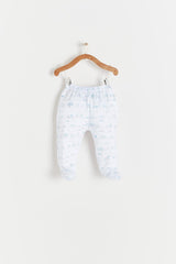 Pijama Set batita in the woods celeste