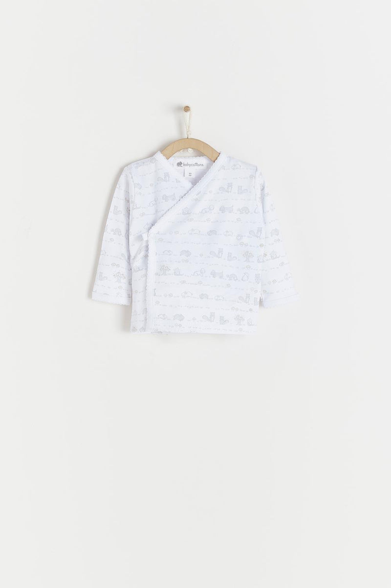 Pijama Set batita in the woods gris