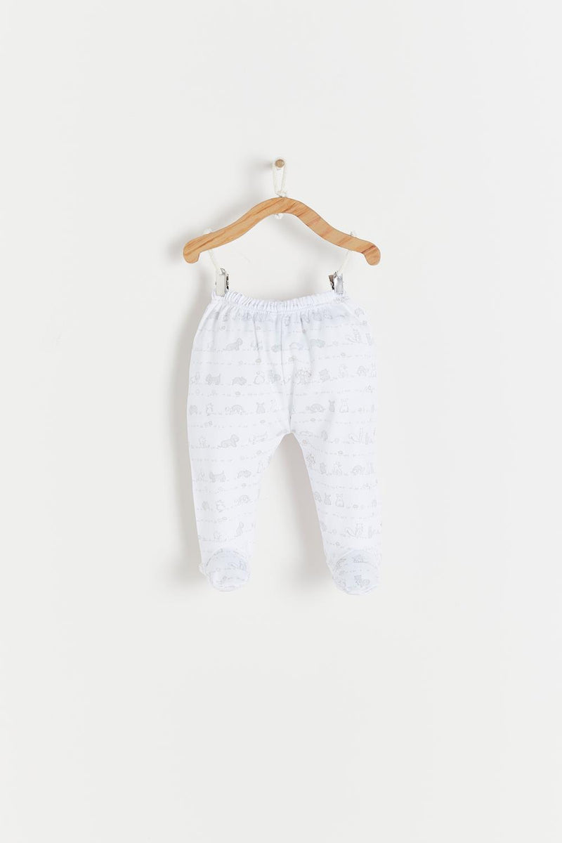 Pijama Set batita in the woods gris