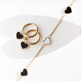 AMARE BLACK AND WHITE CHIP TRIO BRACELET