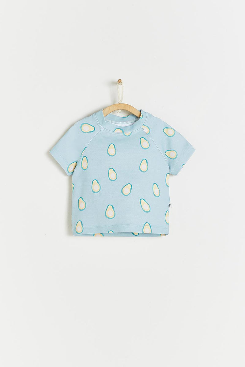 T-SHIRT CLOUD PRINT BEACH PALTA