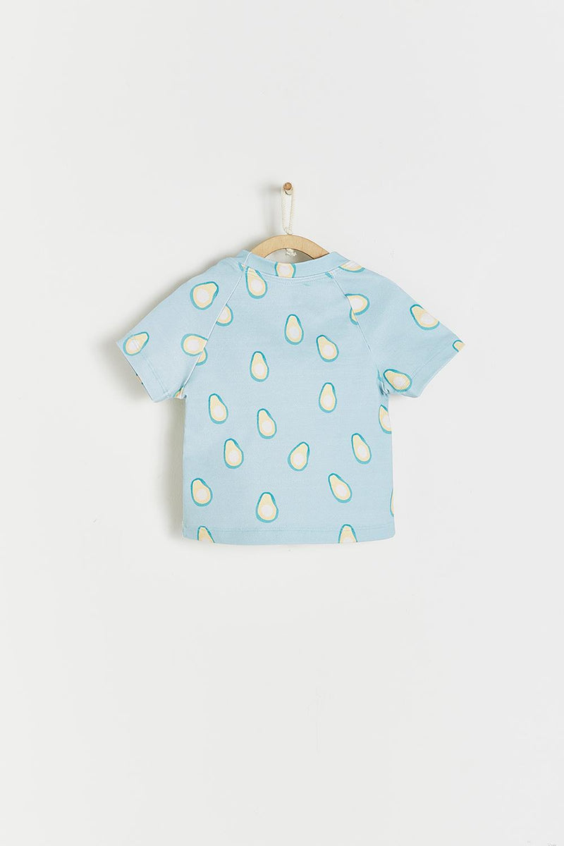 T-SHIRT CLOUD PRINT BEACH PALTA