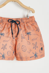SHORT BAÑO BEACH NARANJA
