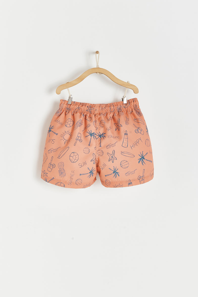 SHORT BAÑO BEACH NARANJA