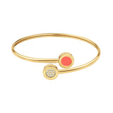 OCEAN BEIGE AND CORAL BANGLE