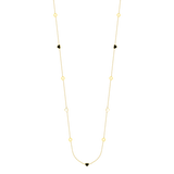 AMARE BLACK AND WHITE SAUTOIR NECKLACE