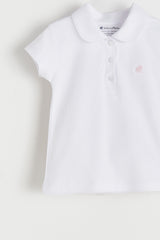 T-SHIRT C/ CUELLO BB Y CARTERA MC BLANCO