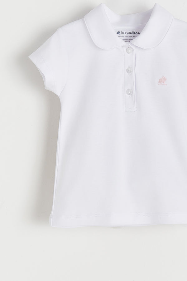 T-SHIRT C/ CUELLO BB Y CARTERA MC BLANCO