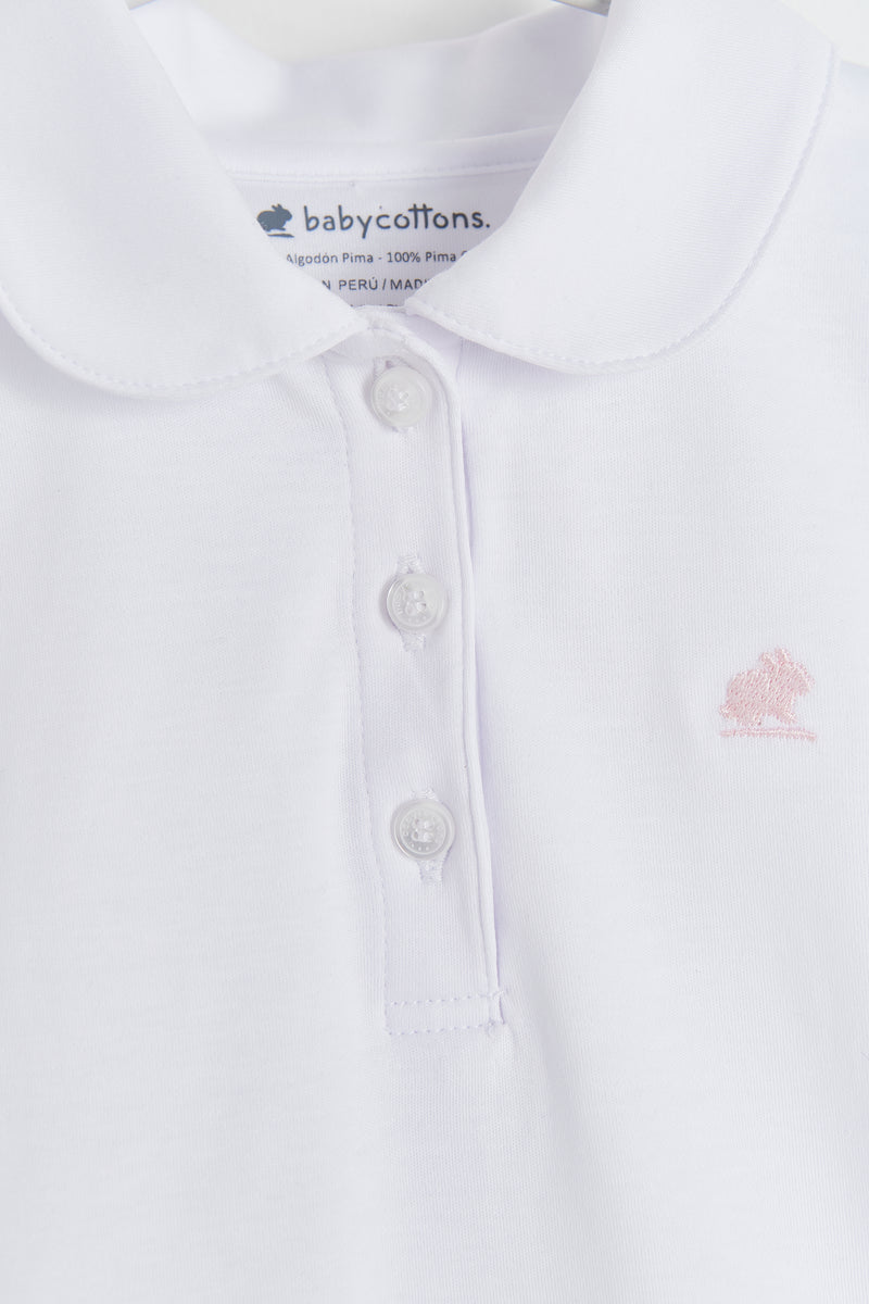T-SHIRT C/ CUELLO BB Y CARTERA MC BLANCO