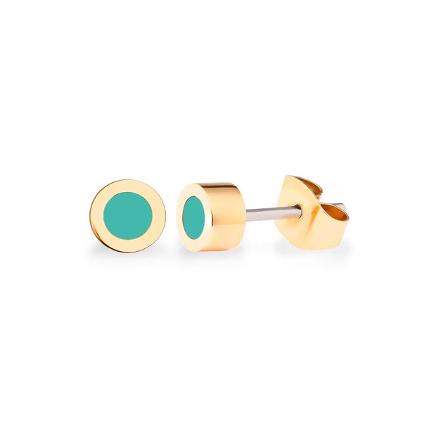 NEW WAVE TURQOUISE CHIP EARINGS