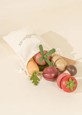 Wooden vegetables playset