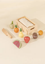 Wooden fruit playset