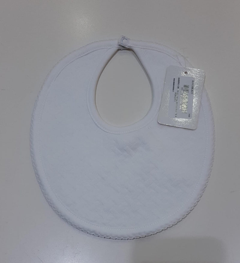 Babero grande canasta blanco