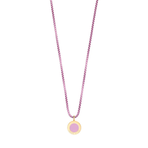 OCEAN FONDANT PINK CHAIN FONDANT PINK CHIP NECKLACE