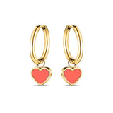 AMARE HOOPS HANGING CORAL CHIP