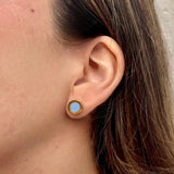 OCEAN POWDER BLUE CHIP EARRINGS