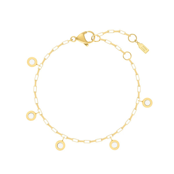 NEW WAVE HANGING 5 CHIP WHITE  BRACELET