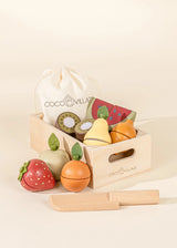 Wooden fruit playset