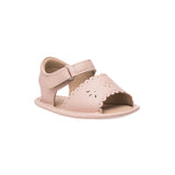 Sandal w/scallop rosa niña