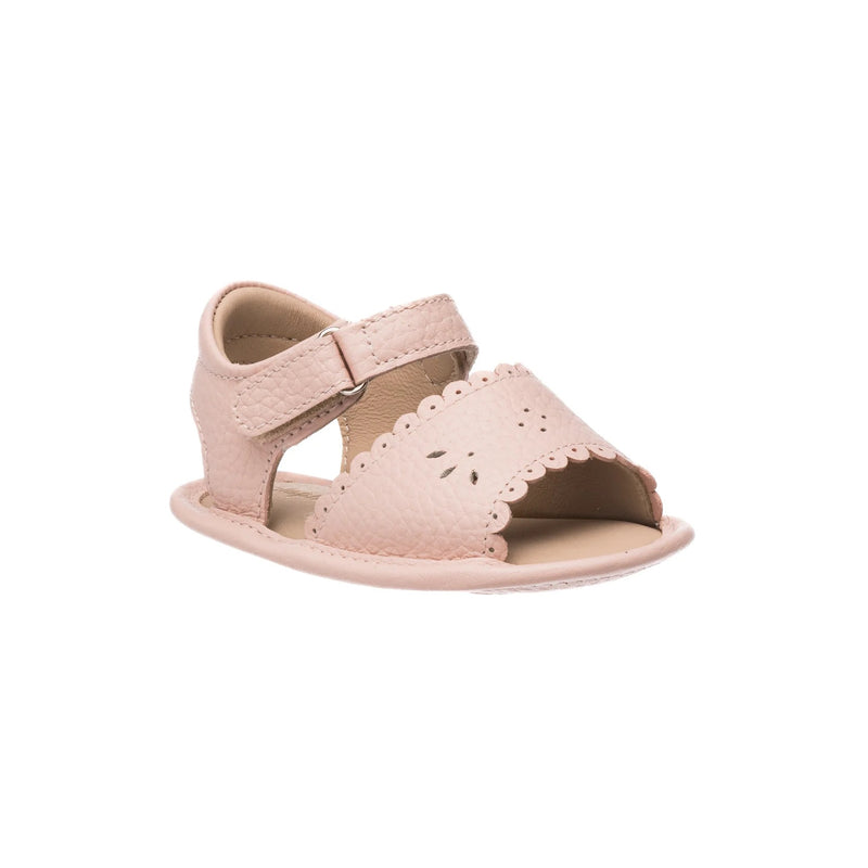 Sandal w/scallop rosa niña