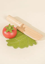Wooden vegetables playset
