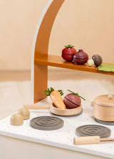 Wooden vegetables playset