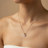 LIFESAVER WHITE CHIP  NECKLACE