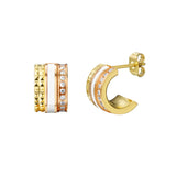 WEWA TUBE WHITE w/ ZIRCONIA HOOPS