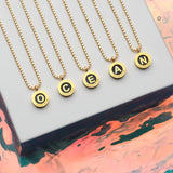 OCEAN BLACK CHIP NECKLACE