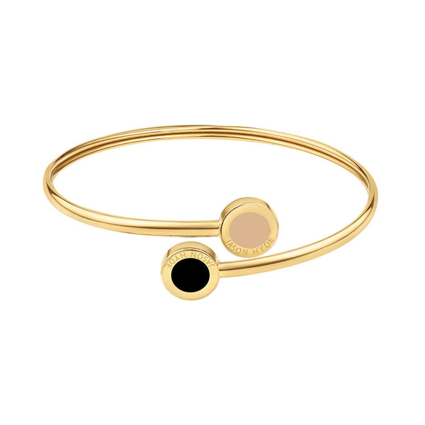 OCEAN BEIGE AND BLACK BANGLE