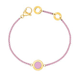 OCEAN FONDANT PINK CHAIN AND CHIP BRACELET