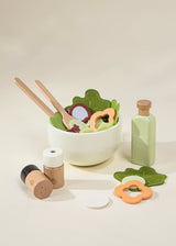 Wooden salad playset