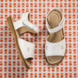 Classic Sandal w/Scallop White Child
